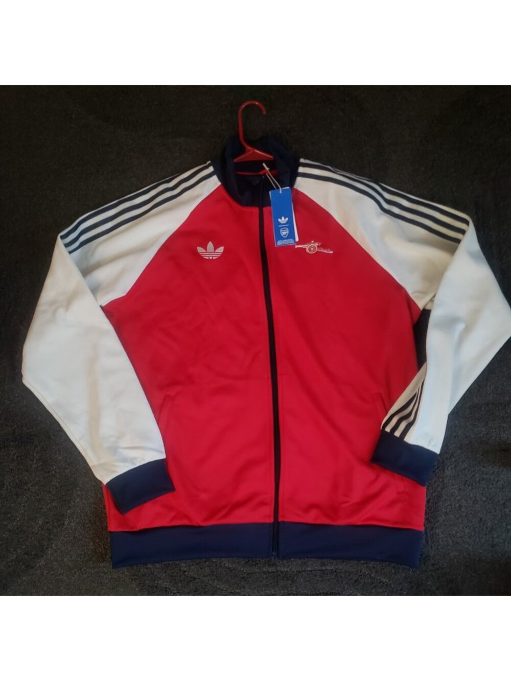 NWT Adidas Arsenal FC OG Track Top Jacket Red Men’s KB1793 Sz XL